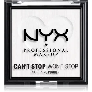NYX Professional Makeup Can't Stop Won't Stop Mattifying Powder poudre matifiante teinte 11 Bright Translucent 6 g