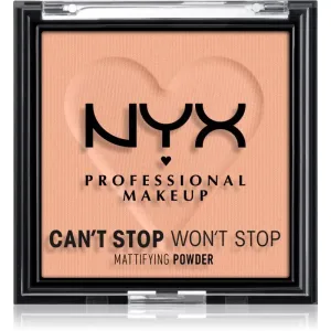 NYX Professional Makeup Can't Stop Won't Stop Mattifying Powder poudre matifiante teinte 13 Bright Peach 6 g
