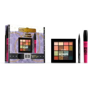 NYX Professional Makeup Limited Edition Xmass Eye Pass Set coffret de Noël pour un look parfait 3 pcs
