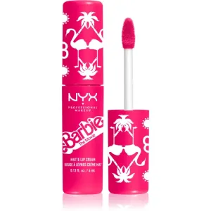 NYX Professional Makeup Barbie Smooth Whip Matte Lip Cream rouge à lèvres liquide mat teinte 01 Dreamhouse Pink 4 ml