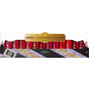 NYX Professional Makeup Limited Edition Xmass Mrs Claus Oh Deer Matte Lip Vault ensemble de rouges à lèvres (effet mat)