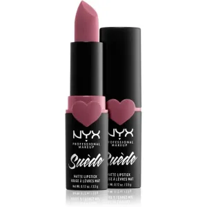 NYX Professional Makeup Suede Matte  Lipstick rouge à lèvres mat teinte 28 Soft Spoken 3.5 g