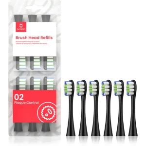 Oclean Brush Head Plaque Control têtes de remplacement pour brosse à dents Black 6 pcs