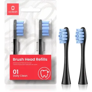 Oclean Brush Head Standard Clean P2S5 têtes de remplacement pour brosse à dents Black 2 pcs