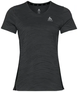 Odlo Zeroweight Engineered Chill-Tec T-Shirt Black Melange S Chemise de course à manches courtes
