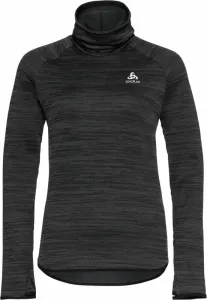 Odlo The Run Easy Warm Mid Layer Women's Black Melange L Sweat-shirt de course