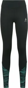 Odlo The Zeroweight Print Reflective Tights Black L Pantalons / leggings de course
