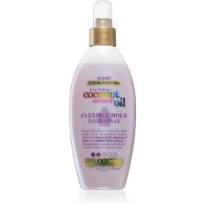 OGX Coconut Miracle Oil laque cheveux fixation légère non-aérosol 177 ml