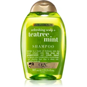 OGX Teatree Mint Extra Strenght shampoing rafraîchissant 385 ml