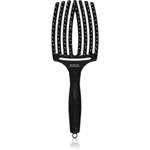 Olivia Garden Fingerbrush Combo grande brosse plate aux fibres de nylon et poils de sanglier Large 1 pcs