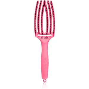 Olivia Garden Fingerbrush L´amour brosse plate pour cheveux Hot Pink