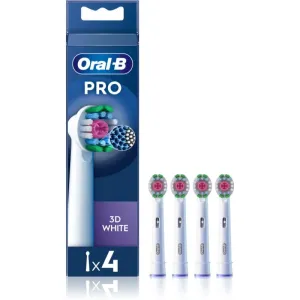 Oral B PRO 3D White têtes de remplacement pour brosse à dents 4 pcs