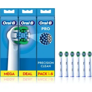 Oral B PRO Precision Clean têtes de remplacement pour brosse à dents 6 pcs