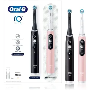Oral B iO6 DUO brosse à dents électrique Black & Pink Sand 2 pcs