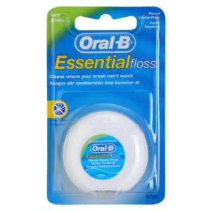 Oral B Essential Floss fil dentaire ciré saveur de menthe 50 m #104562
