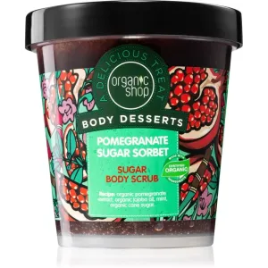 Organic Shop Body Desserts Pomegranate Gommage au sucre rafraîchissant corps 450 ml