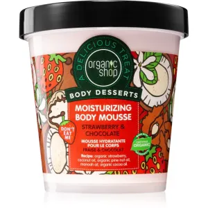 Organic Shop Body Desserts Strawberry & Chocolate mousse corps pour un effet naturel 450 ml