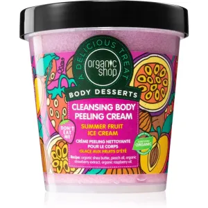Organic Shop Body Desserts Summer Fruit Ice Cream crème nettoyante exfoliante 450 ml