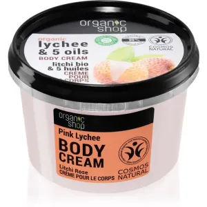 Organic Shop Lychee & 5 Oils crème pour le corps traitante 250 ml
