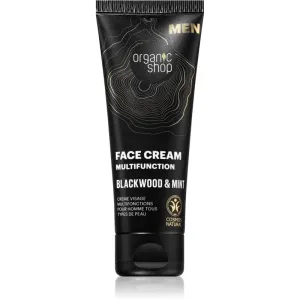 Organic Shop Men Blackwood & Mint crème multifonctionnelle visage pour homme 75 ml
