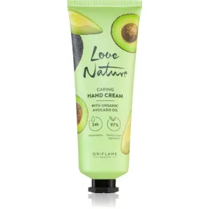 Oriflame Love Nature Organic Avocado Oil crème traitante mains à l'avocat 75 ml