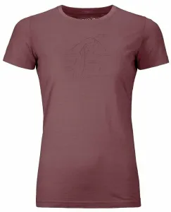 Ortovox 120 Tec Lafatscher Topo T-Shirt W Mountain Rose L T-shirt outdoor