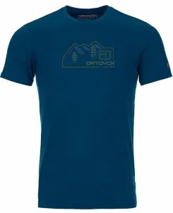 Ortovox 140 Cool Vintage Badge T-Shirt M Petrol Blue L T-shirt