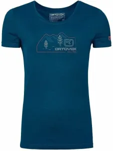 Ortovox 140 Cool Vintage Badge T-Shirt W Petrol Blue S T-shirt outdoor