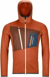 Ortovox Sweat à capuche outdoor Fleece Grid M Desert Orange XL