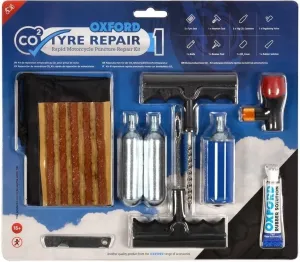 Oxford CO2 Tyre Repair Kit Kit de réparation moto