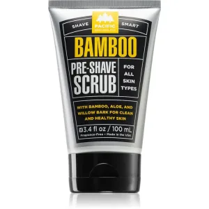 Pacific Shaving Bamboo Pre-Shave Scrub gommage visage pré-rasage pour homme 100 ml