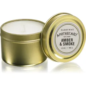 Paddywax Apothecary Amber & Smoke bougie parfumée en métal 56 g #147445