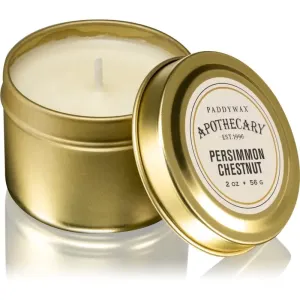 Paddywax Apothecary Persimmon Chestnut bougie parfumée en métal 56 g