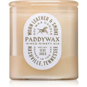 Paddywax Vista Worn Leather & Smoke bougie parfumée 340 g