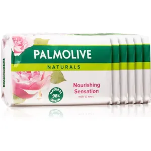 Palmolive Naturals Milk & Rose savon solide arôme rose 6x90 g