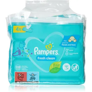 Pampers Fresh Clean lingettes nettoyantes pour enfant pour peaux sensibles 4x52 pcs