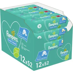 Pampers Fresh Clean lingettes nettoyantes pour enfant pour peaux sensibles 12x52 pcs
