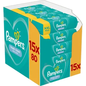 Pampers Fresh Clean lingettes nettoyantes pour enfant pour peaux sensibles 15x80 pcs