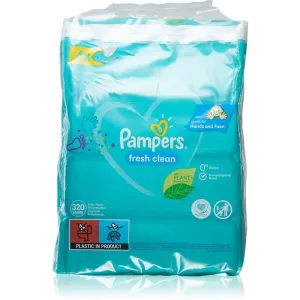 Pampers Fresh Clean lingettes nettoyantes pour enfant pour peaux sensibles 4x80 pcs
