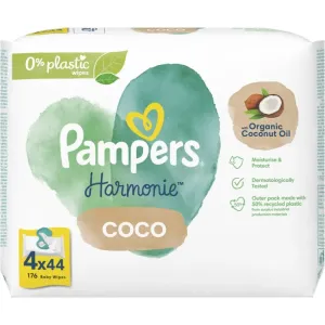 Pampers Harmonie Coconut Pure lingettes nettoyantes pour enfant 4x44 pcs