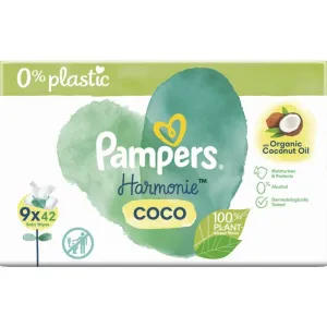 Pampers Harmonie Coconut Pure lingettes nettoyantes pour enfant 9x42 pcs