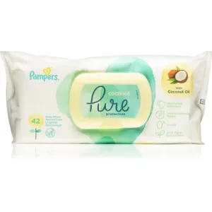 Pampers Pure Protection Coconut lingettes douces pour bébé pour peaux sensibles 42 pcs