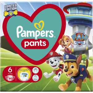 Pampers Pants Paw Patrol Size 6 couches-culottes à usage unique 14-19 kg 60 pcs