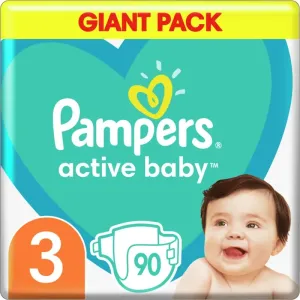 Pampers Active Baby Size 3 couches jetables 6-10 kg 90 pcs