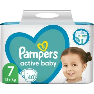 Pampers Active Baby Size 7 couches jetables 15+ kg 40 pcs