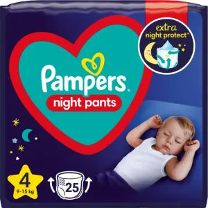 Pampers Night Pants Size 4 couches-culottes à usage unique pour la nuit 9-15 kg 25 pcs