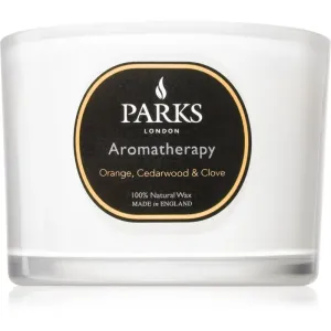 Parks London Aromatherapy Orange, Cedarwood & Clove bougie parfumée 80 g