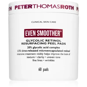 Peter Thomas Roth Even Smoother Glycolic Retinol Resurfacing Peel Pads disques exfoliants visage pour la nuit 1 cps