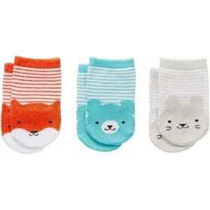Petit Collage Baby Socks chaussettes pour bébés 0+ 3 pcs