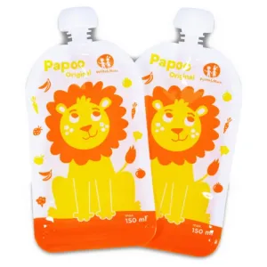 Petite&Mars Papoo gourde compote Lion 6x150 ml